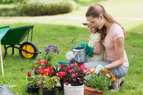 Garden waste measured for a load-based landscaping quote